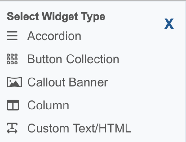 widgets